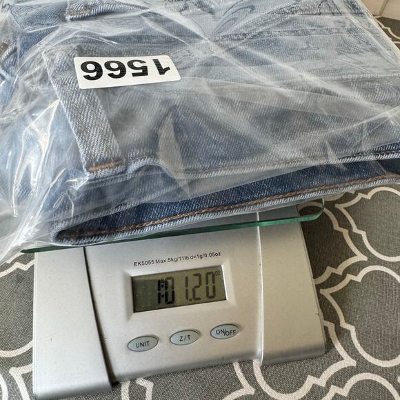 J.Crew Essential Straight Leg Jeans Women’s Size 26 Dark Wash Raw Hem Fair Trade - Picture 14 of 14